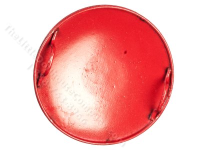 (image for) Miniature Round Red Sled for Dollhouses