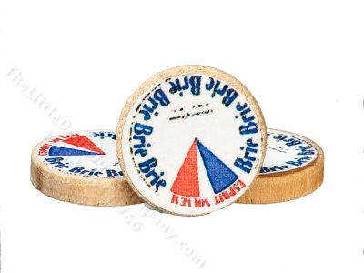 (image for) Miniature Packaged Brie Cheese for Dollhouse