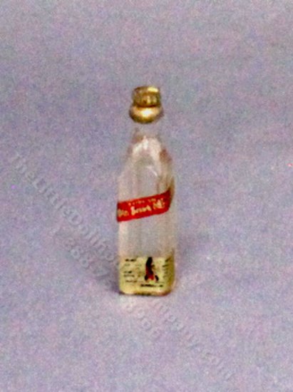 (image for) Miniature Glass Scotch Bottle for Dollhouses