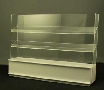 (image for) Dollhouse Miniature Store Display Case, White