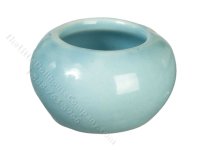 (image for) Miniature Short Blue Vase for Dollhouses