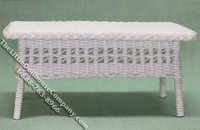 (image for) Miniature Wicker Coffee Table Kit for Dollhouses