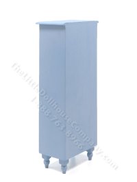 (image for) Miniature Light Blue Shelf Unit with Drawers for Dollhouses
