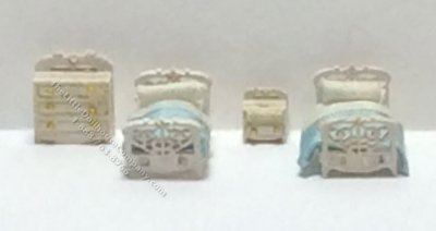 (image for) 1:144 Scale 4pc Victorian Children's Bedroom Kit