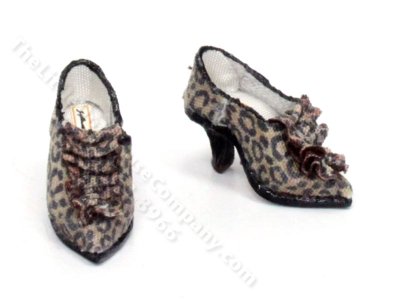 (image for) Leopard Print Heels with Frills by Judith Blondell