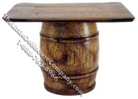 (image for) Miniature Square Topped Barrel Pub Table for Dollhouses