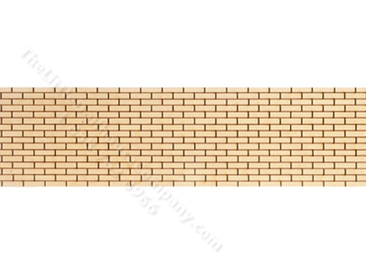 (image for) Half-Scale Dollhouse Yellow Brick Siding
