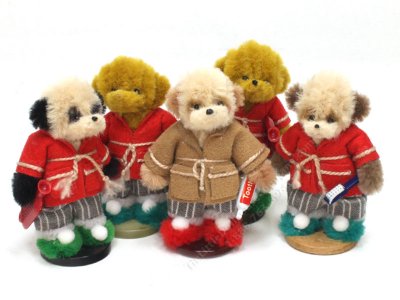 (image for) Miniature Teddy Bear in Robe by Sue Wilkes of Shoebutton Bears