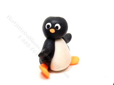 (image for) Miniature Penguin Figurine for Dollhouses