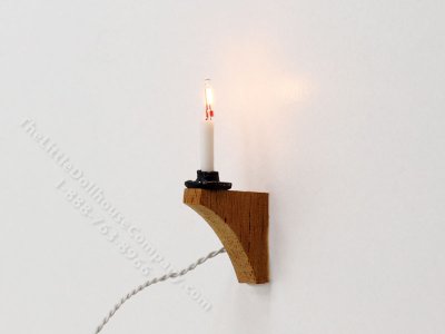 (image for) Miniature 12V Candle Bracket Sconce for Dollhouses