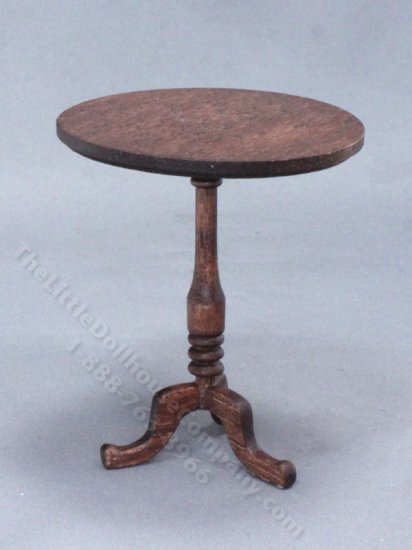 (image for) Vintage Handmade Round Table for Dollhouses