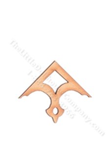(image for) Miniature Small Simple Apex Trim for Dollhouse (2 pieces)