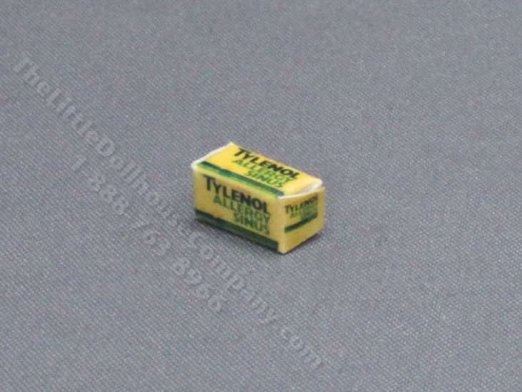 (image for) Miniature Tylenol Box for Dollhouses
