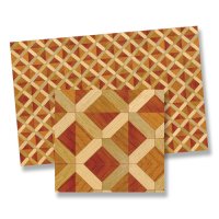 (image for) Dollhouse Scale Laminated Paper Parquet