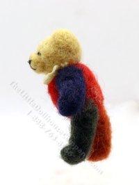 (image for) Miniature Medium Size Multicolor Mohair Teddy Bear by Erna Meyer