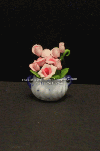 (image for) Dollhouse Miniature Pink Roses