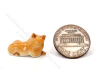 (image for) Miniature Tabby Kitten Figurine for Dollhouses