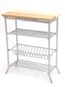 (image for) Miniature Silver Wire Kitchen Island
