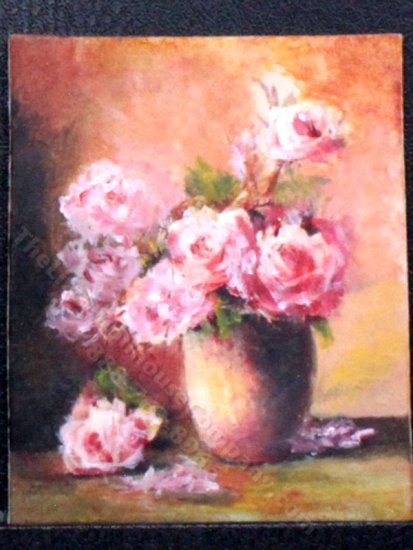 (image for) Miniature Still Life of Roses by Larry Morganti