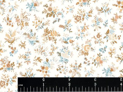 (image for) Monique Floral Miniature Wallpaper for Dollhouses - Brown