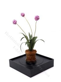 (image for) Vintage Miniature Pot of Armeria Flowers for Dollhouses