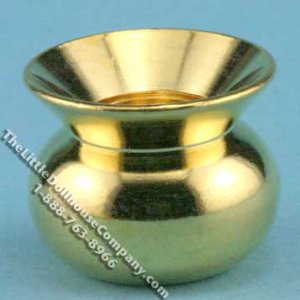 (image for) Miniature Brass Spittoon for Dollhouses