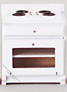(image for) Miniature White Kitchen Stove For Dollhouses