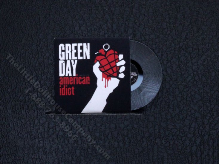 (image for) Miniature Green Day "American Idiot" Vinyl Record