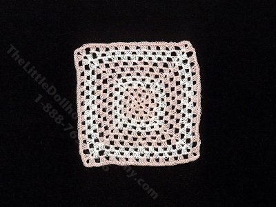 (image for) Miniature Handmade Crochet Baby Blanket for Dollhouses