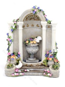 (image for) Miniature Flowering Grotto for Dollhouses