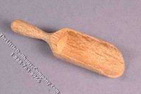 (image for) Miniature Wooden Open-End Flour Scoop for Dollhouses
