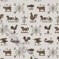 (image for) Gray Chicken Feed Pattern Miniature Wallpaper for Dollhouses