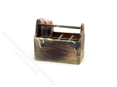(image for) Miniature Wooden Art Caddy for Dollhouses