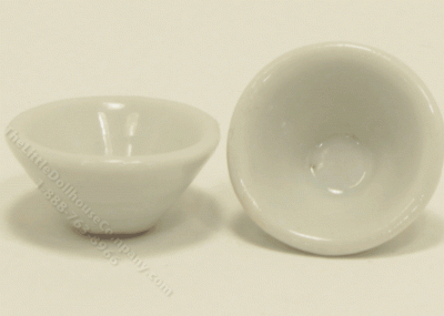 (image for) Miniature White Ceramic Bowl