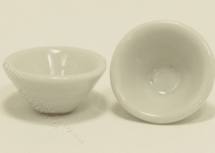 (image for) Miniature White Ceramic Bowl