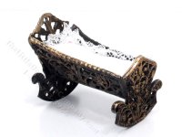 (image for) Miniature Metal Cradle for Dollhouses