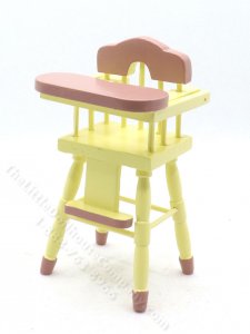 (image for) Miniature Yellow and Purple High Chair