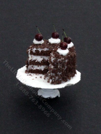 (image for) Miniature Black Forest Cake for Dollhouses