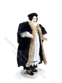 (image for) Miniature Handcrafted Vintage Renaissance Man Doll in Velvet