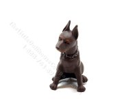 (image for) Miniature Brown Doberman Dog for Dollhouses