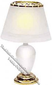 (image for) Miniature White & Brass Teardrop Lamp(Discontinued)