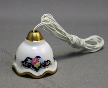 (image for) Dollhouse Scale Model Blue Royale Hanging Lamp