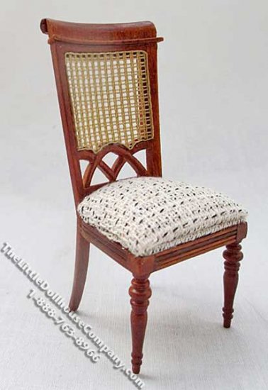 (image for) Miniature Berger French Style Walnut Side Chair for Dollhouses