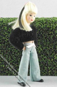 (image for) Jule Flexible Girl Doll by Erna Meyer for Dollhouses