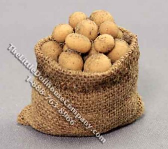 (image for) 1:24 Scale Miniature Bag of Potatoes by Charlotte Willmott