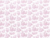 (image for) Dollhouse Miniature Wallpaper - Pink Toile