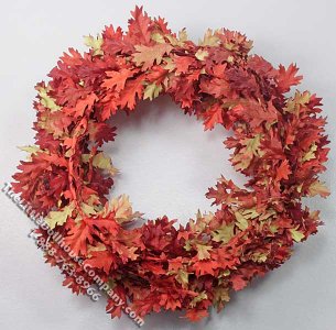 (image for) Miniature Autumn Red Leaf Garland for Dollhouses