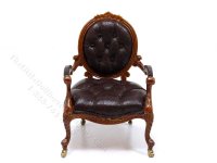 (image for) Miniature Walnut George III Armchair for Dollhouses