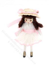 (image for) Handmade Miniature Girl in a Straw Hat