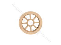 (image for) Dollhouse Round Window w/ Plain Interior Trim